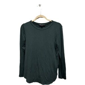 Wantable Women's Medium Dark Green Modal Blend Long Sleeve Tunic Top